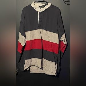 Long sleeve color block tee